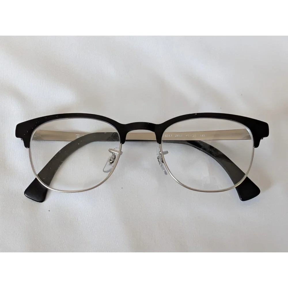Ray-Ban RB‎ 6317 2832 49-20-140 Black/Silver Eyeglasses Frame Only